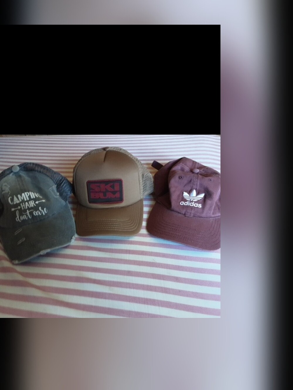 Flylow Adidas Camping Hair Trucker Hats Lot Of 3